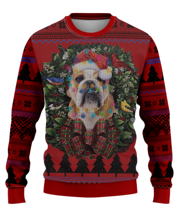 Bulldog Mc Ugly Christmas Sweater Thanksgiving Gift