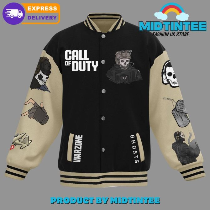 Call Of Duty Varsity Jacket - Skull Design , Fast Shipping , Limited Edition - Image 2