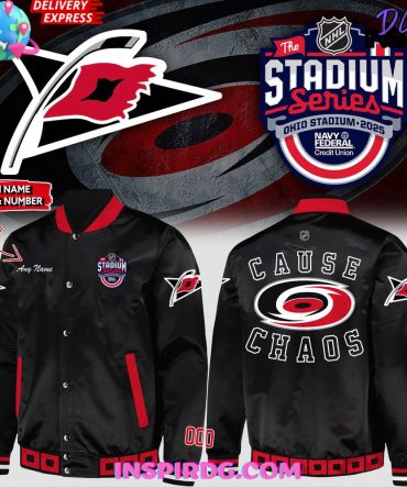 Carolina Hurricanes 2025 Nhl Stadium Series Custom Varsity Jacket
