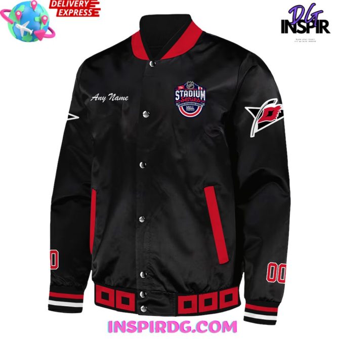 Carolina Hurricanes 2025 Nhl Stadium Series Custom Varsity Jacket - Image 2