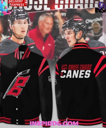 Carolina Hurricanes Cause Chaos Baseball Jacket