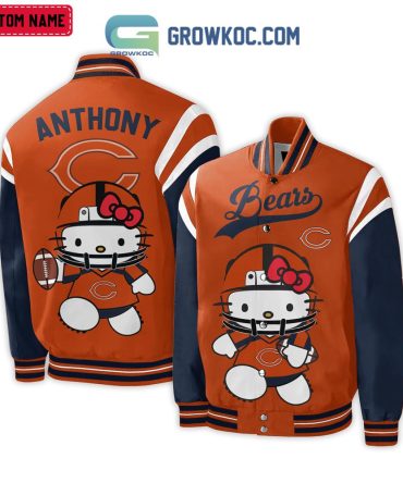 Custom Hello Kitty Bears Varsity Jacket – Personalized Football Fan Gift