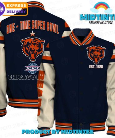 Chicago Bears Super Bowl Varsity Jacket - Vintage Style, Fast Shipping