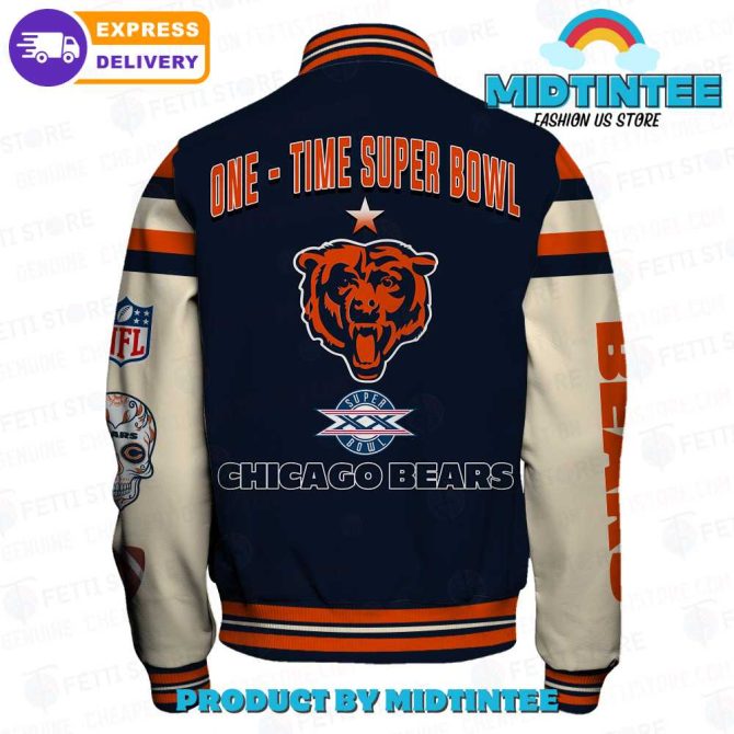 Chicago Bears Super Bowl Varsity Jacket - Vintage Style, Fast Shipping - Image 3