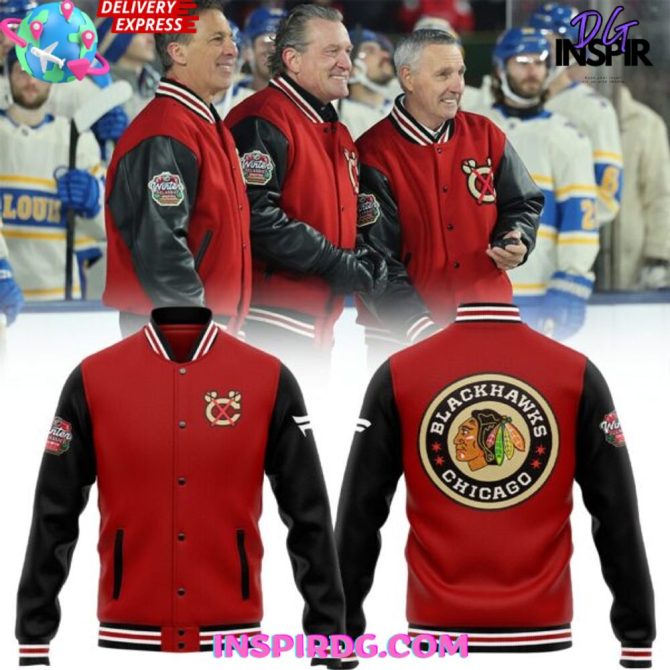 Chicago Blackhawks Nhl Winter Classic 2025 Red Jacket