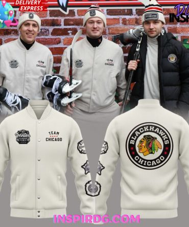 Chicago Blackhawks Winter Classic 2025 Varsity Jacket
