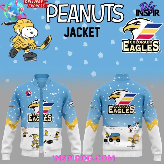 Colorado Eagles Peanuts Snoopy Special Edition Varsity Jacket