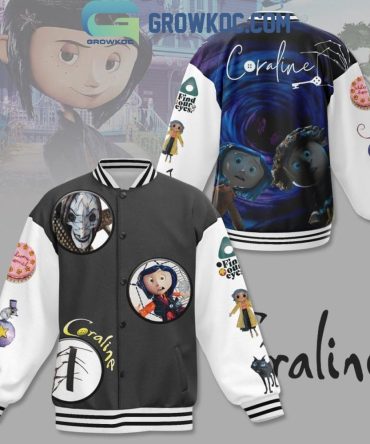 Coraline Themed Bomber Jacket - Unique Design For Fans - Comfortable & Stylish Wear