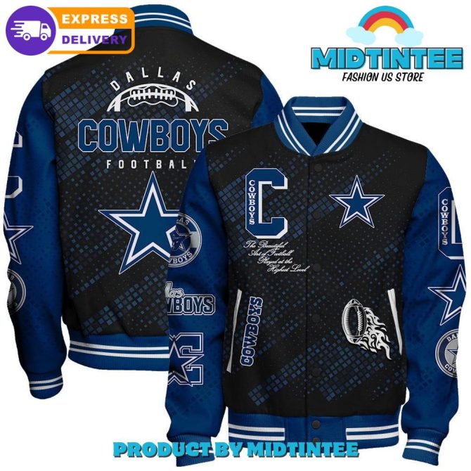 Dallas Cowboys 2024 Nfl Pattern Baseball Jacket