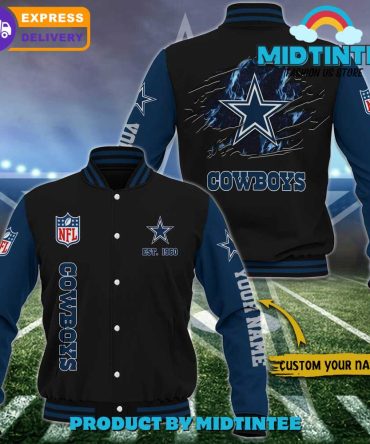 Customizable Dallas Cowboys Varsity Jacket - Nfl Fan Gear, Fast Shipping