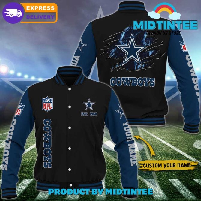 Customizable Dallas Cowboys Varsity Jacket - Nfl Fan Gear, Fast Shipping