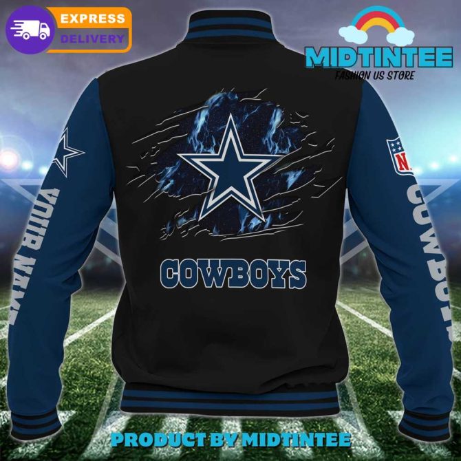 Customizable Dallas Cowboys Varsity Jacket - Nfl Fan Gear, Fast Shipping - Image 3