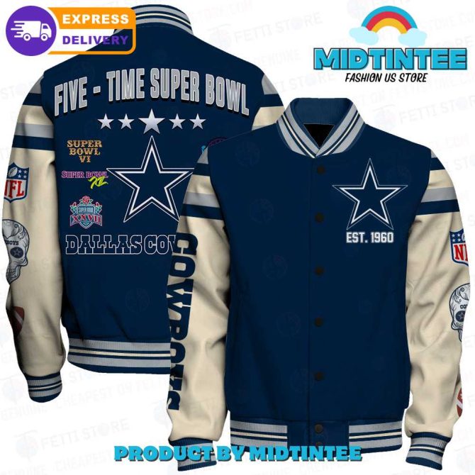 Limited Edition Dallas Cowboys Super Bowl Varsity Jacket - Premium Nfl Fan Gear, Fast Shipping!