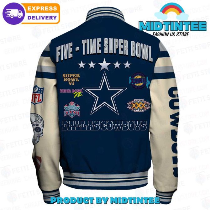 Limited Edition Dallas Cowboys Super Bowl Varsity Jacket - Premium Nfl Fan Gear, Fast Shipping! - Image 3