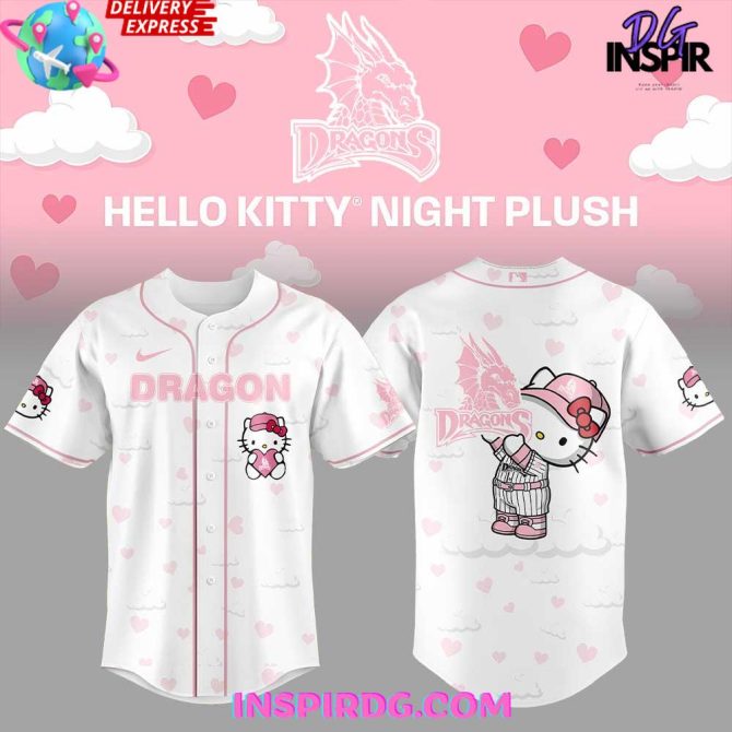 Dayton Dragons Hello Kitty Night 2025 Baseball Jersey