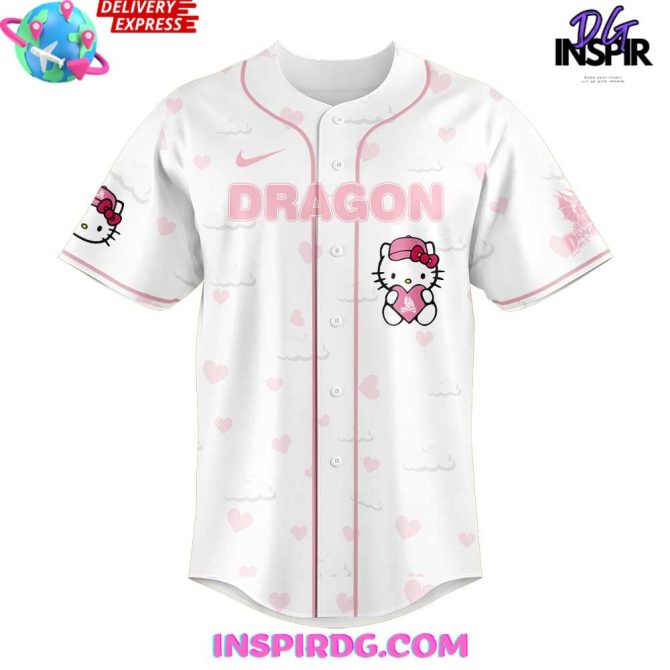 Dayton Dragons Hello Kitty Night 2025 Baseball Jersey - Image 2