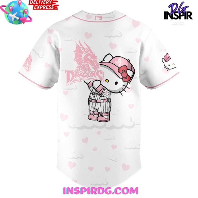 Dayton Dragons Hello Kitty Night 2025 Baseball Jersey - Image 3