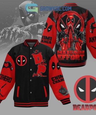 Deadpool Varsity Jacket - Bold Red & Black Design With Iconic Graphics - Perfect For Fans!