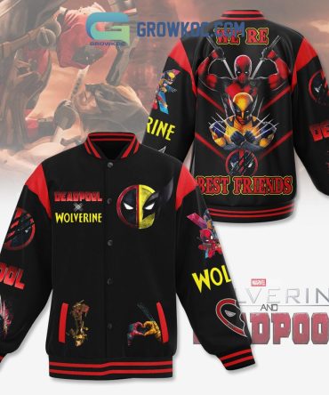 Marvel Deadpool & Wolverine Varsity Jacket - Ultimate Fan Gear For Comic Lovers