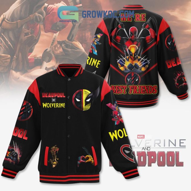 Marvel Deadpool & Wolverine Varsity Jacket - Ultimate Fan Gear For Comic Lovers