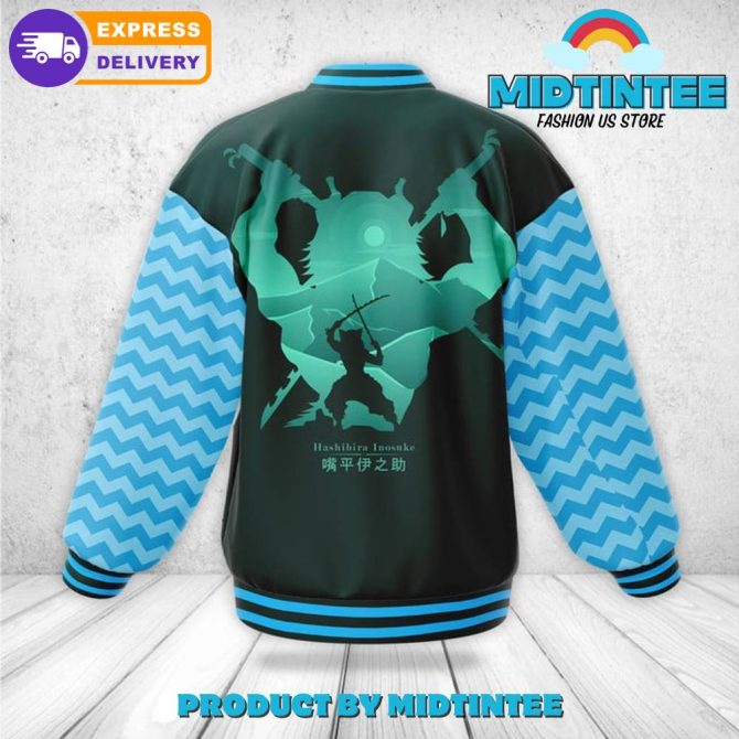 Demon Slayer Hashibira Inosuke Custom Name Baseball Jacket - Image 3
