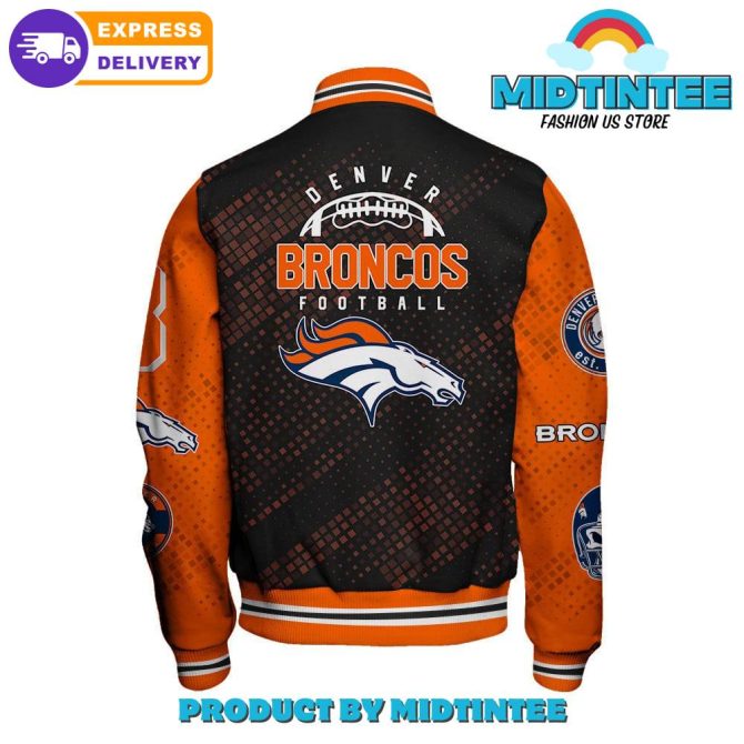Denver Broncos 2024 Nfl Pattern Baseball Jacket - Image 3