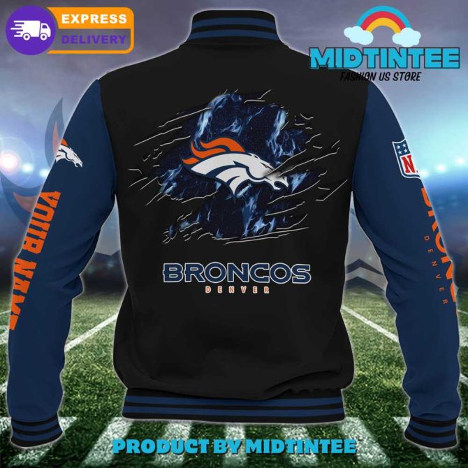 Customizable Denver Broncos Varsity Jacket - Nfl Fan Favorite , Fast Delivery - Image 3