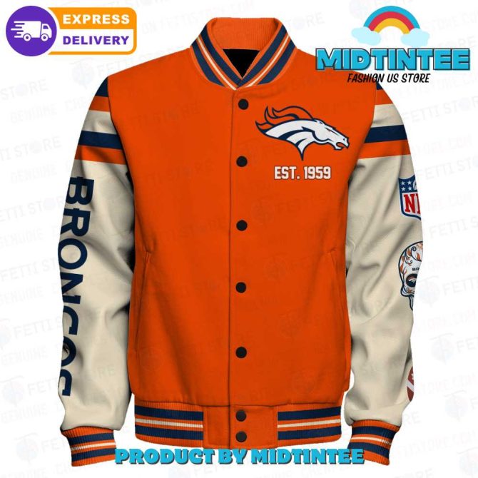 Denver Broncos Super Bowl Champion Varsity Jacket – Vintage Style, Fast Shipping! - Image 2