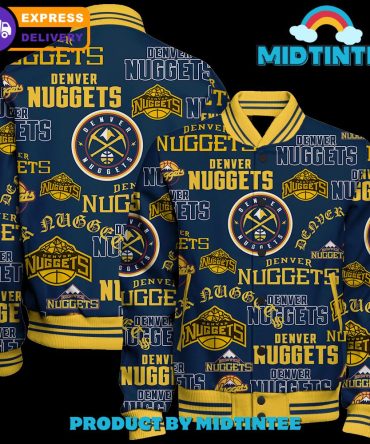 Official Denver Nuggets Bomber Jacket - Bold Design, Express Delivery Available!