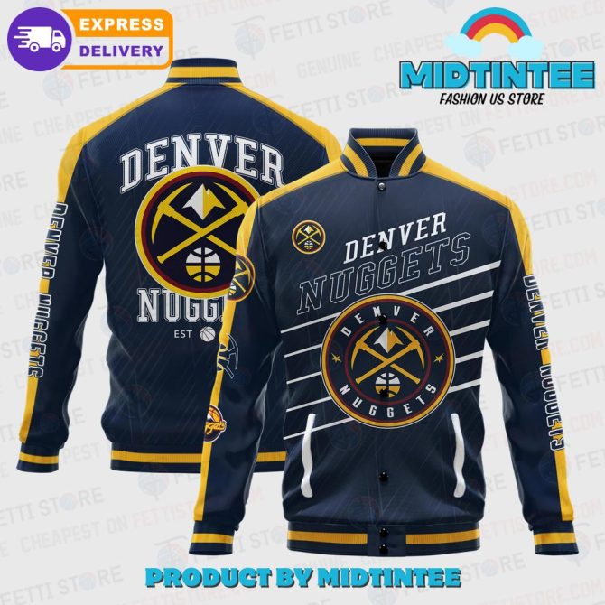 Denver Nuggets Varsity Jacket - Stylish Fan Apparel With Fast Delivery