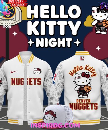 Denver Nuggets X Hello Kitty Night Limited Varsity Jacket