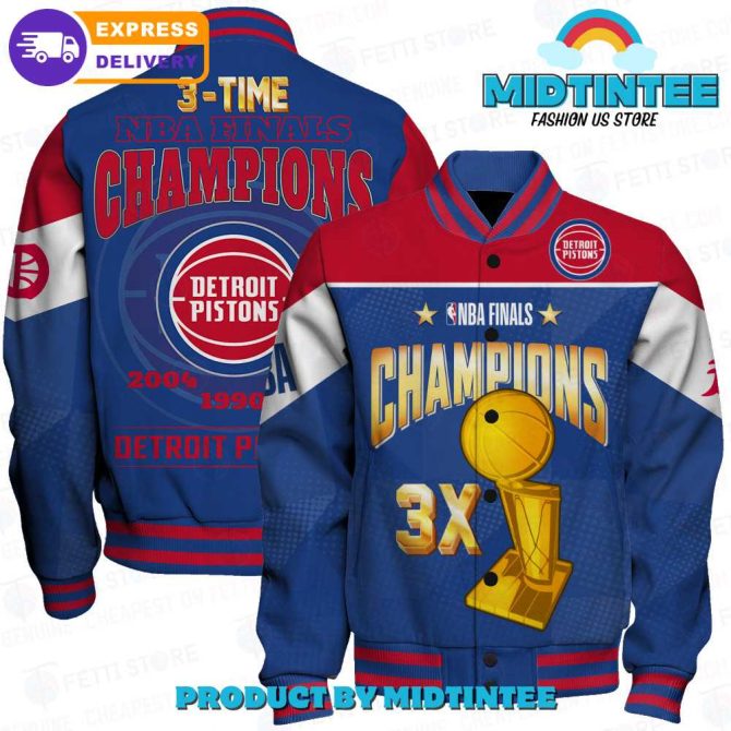 Detroit Pistons 3X Nba Finals Champions Jacket – Limited Edition Fan Gear