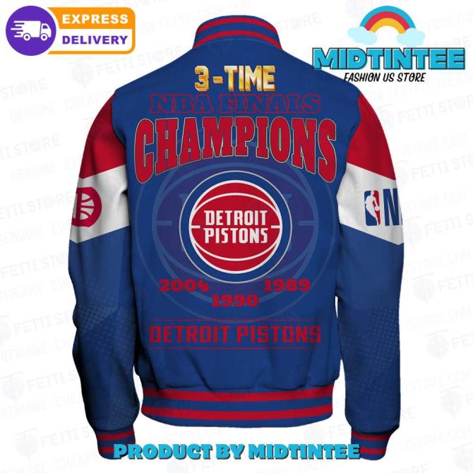 Detroit Pistons 3X Nba Finals Champions Jacket – Limited Edition Fan Gear - Image 3