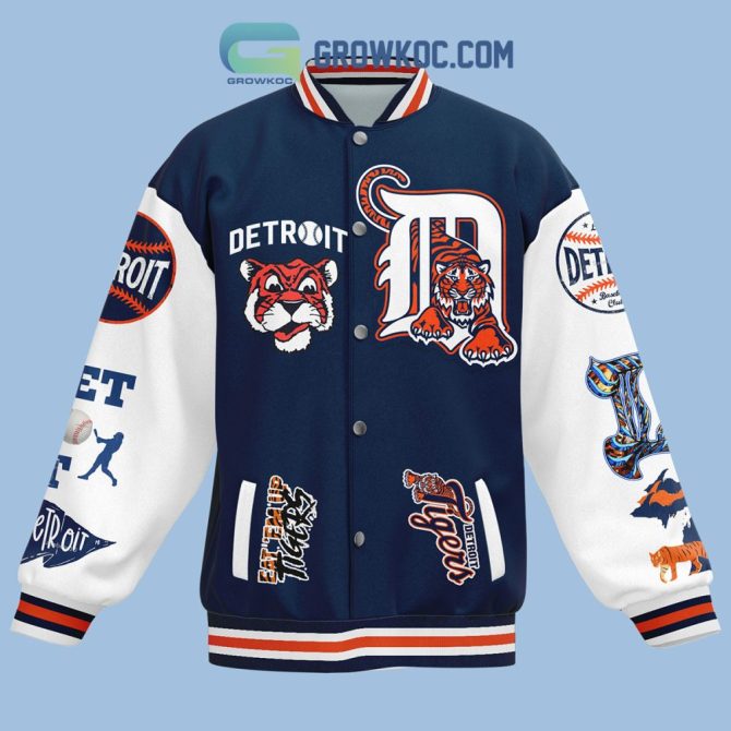Detroit Tigers Varsity Jacket - Bold Baseball Fan Apparel, Always A Tiger Design - Image 2