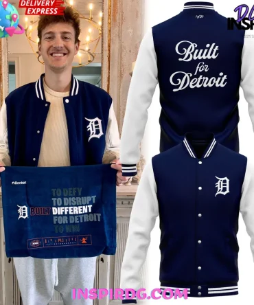 Detroit Tigers Built For Detroit Special Baseball Jacket Limited Edition