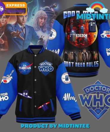 Doctor Who Varsity Jacket - Iconic Tardis Design , Fast Shipping , Perfect Gift For Fans!