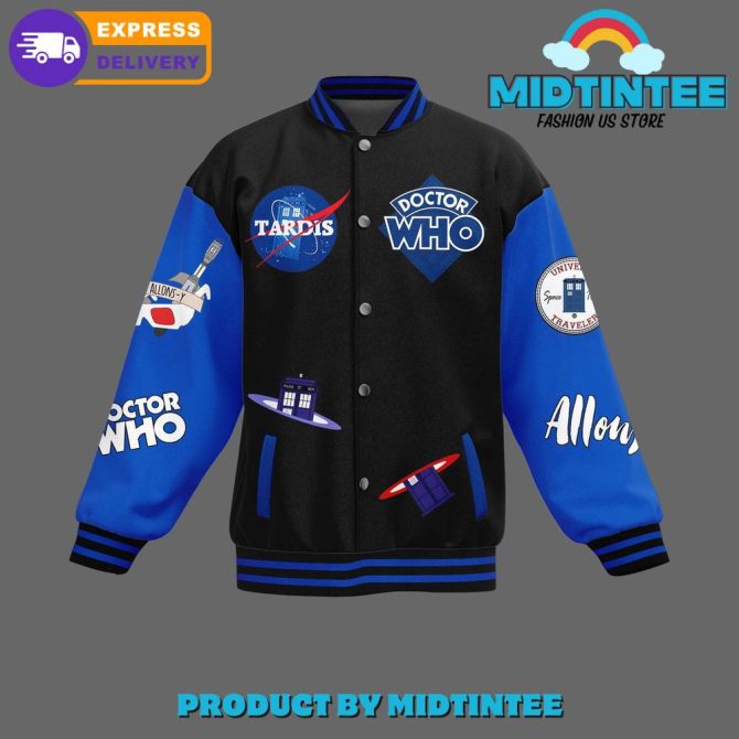 Doctor Who Varsity Jacket - Iconic Tardis Design , Fast Shipping , Perfect Gift For Fans! - Image 2