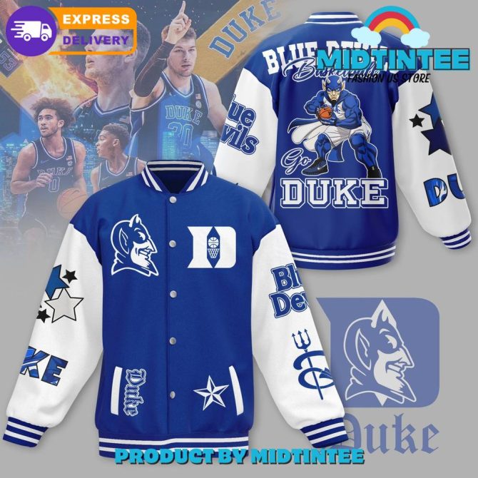 Blue Devils Varsity Jacket - Stylish Duke Team Spirit Apparel, Fast Shipping