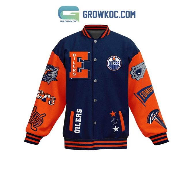 Edmonton Oilers Varsity Jacket - Bold Design, Perfect Gift For Hockey Fans! - Image 2