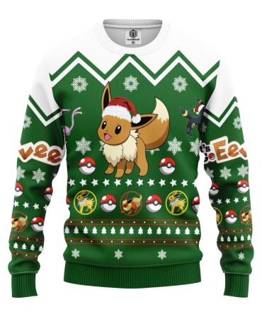 Festive Eevee Holiday Sweater - Cozy Pok?mon Christmas Jumper For Fans