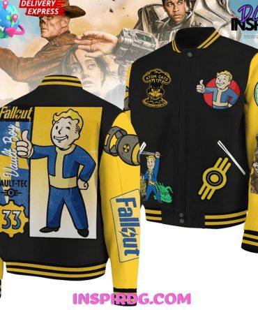 Fallout Atom Cats Vault Boys Baseball Jacket
