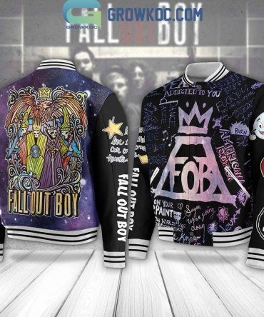 Fall Out Boy Graphic Varsity Jacket - Stylish Unisex Bomber With Iconic Art Design