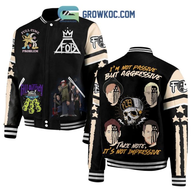 Edgy Graphic Varsity Jacket - Bold Statement Streetwear For Music Lovers