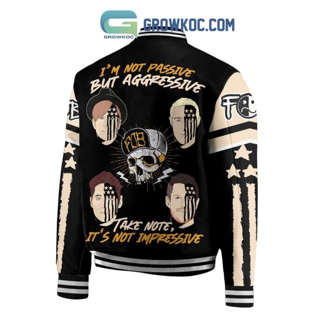 Edgy Graphic Varsity Jacket - Bold Statement Streetwear For Music Lovers - Image 2