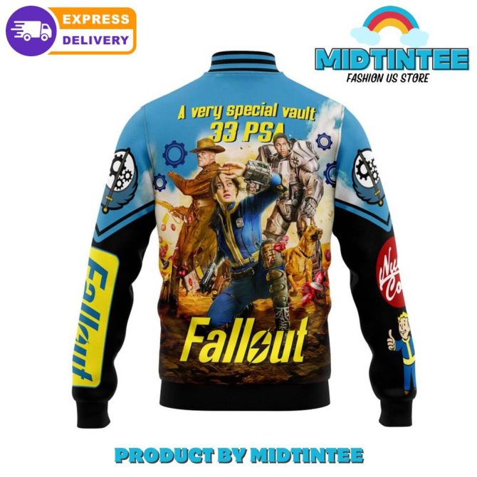 Fallout Themed Varsity Jacket - Vault-Tec Design , Express Delivery Available - Image 2