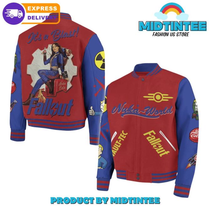 Fallout Its A Blast Baseball Jacket