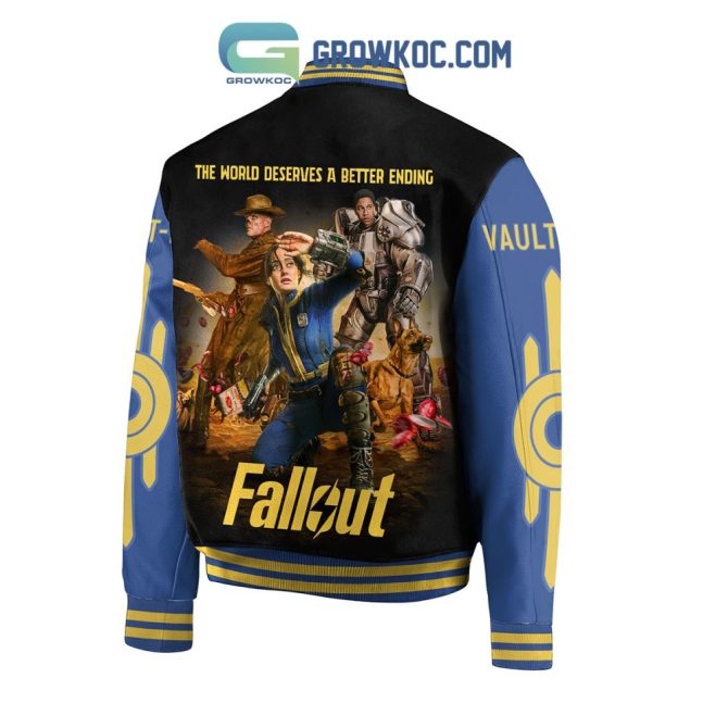 Limited Edition Fallout 76 Varsity Jacket - Vault-Tec Design, Premium Quality - Image 3