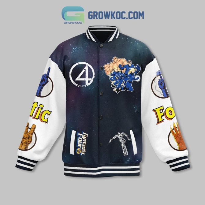 Fantastic Four Varsity Jacket – Iconic Comic Heroes Design, Unisex, Perfect Gift For Fans - Image 3