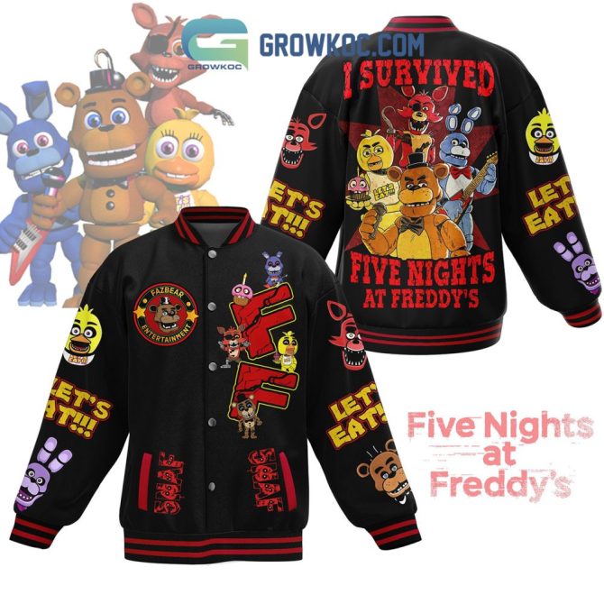 Five Nights At Freddy'S Varsity Jacket – Bold Design, Perfect For Fans!