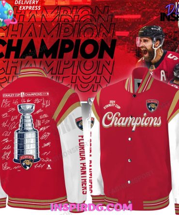 Florida Panthers 2024 Stanley Cup Champions Signature Baseball Jacket